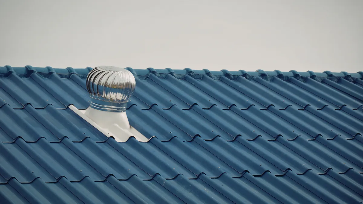 Roof ventilation turbine detail — Rhino Roofing and Exteriors inspection documentation